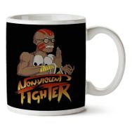Non Violent Fighter Gandhi Street Fighter Baskılı Kupa