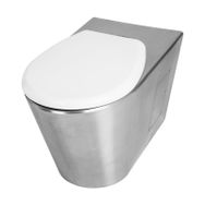 Normo Paslanmaz Çelik Engelli S Çıkışlı Kapaklı 370x700x460 mm Klozet
