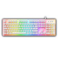 North Paladin Q TRK RGB Ledli Mekanik Hisli Beyaz Gaming Klavye