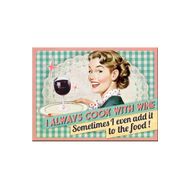 Nostalgic Art Cook With Wine 6x8 cm Magnet
