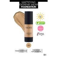 Note Mattifying Extreme Wear Mat Bitiş 03 Medium Beige Fondöten