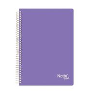 Notte 60-353 Spiralli Plastik Kapak A4 Trend 100 Yaprak Kareli Defter
