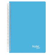 Notte 60-357 Spiralli Plastik Kapak A4 Trend 80 Yaprak Çizgili Defter