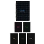 Notte 60-476 A4 Siyah 60 Sayfa Çizgili Spiralli Plastik Kapak Defter