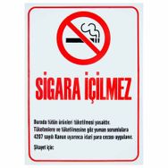 Notton 25x35 cm Sigara İçilmez Levhası