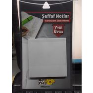 Notyaz Şeffaf 75x75 mm 50 Yaprak Not Kağıdı