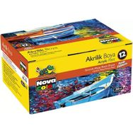 Nova Color 07.01.546.011 12 Renk x 30 ml. Şişe Akrilik Boya