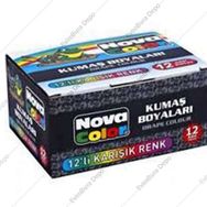 Nova Color NC-192 30 ml x12 Renk Paket Kumaş Boyası