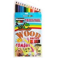 Nova Color Wood Seri Tombul Kuru Boya 12’li Set