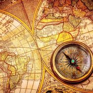 Nova Puzzle 1000 Parça Eski Dünya Haritası ve Pusula Puzzle