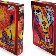 Nova Puzzle 2x1000 Parça Süslü Kız ve Afrikalı Kadın Puzzle