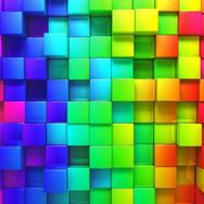 Nova Puzzle Gökkuşağı Renkli Kutular 1000 Parça Puzzle