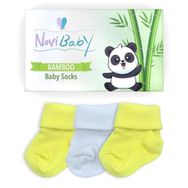 Novibaby Bambu Flower 0-6 Ay 3'lü Yenidoğan Bebek Çorabı