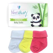 Novibaby Bambu Spring 0-6 Ay 3'lü Yenidoğan Bebek Çorabı