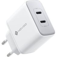 Novoo GaN 35 Watt 2 Portlu USB-C PD Beyaz Hızlı Şarj Cihazı