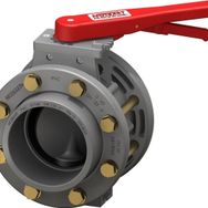 Nozbart Pvc Yüksek Mukavemetli Flanş Kole ve Cıvatalı 140 mm Kelebek Vana