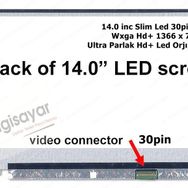 NT140WHM-N31 LED 14 Slim 30Pin Uyumlu LCD Ekran Panel