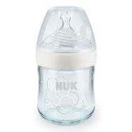 Nuk 120 ml Mavi Silikon Emzikli Nature Sense Cam Biberon