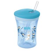 Nuk 230 ml Blue Monkey Yeni Action Cup Evo Damlatmaz Bardak