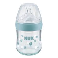 Nuk FC Plus Silikon Emzikli 120 ml Mavi Cam Biberon