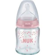 Nuk First Choice Plus Sarı 120 ml Cam Biberon