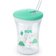 Nuk Pipetli Yeşil Yeni Action Cup Evo Damlatmaz Bardak Suluk
