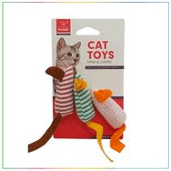 Nunbell 15 cm 3'lü Kumaş Fare Kedi Oyuncağı