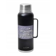 Nurgaz Campout Çift Katmanlı Siyah 2600 ml Termos