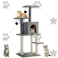 Nursoft NR0061 Double Step Antrasit Kedi Tırmalama Evi