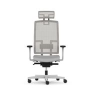 nurus ME TOO Fluid Motion Plus® PP Ayak Başlıklı Gri Çalışma Koltuğu (Açık Gri)