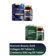 Nutraxin Beauty Gold Collagen 30 Tablet + Cranberry 500 mg 60 Tablet