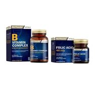 Nutraxin Folic Acid 100 Tablet + Nutraxin B Vitamin Complex 60 Tablet