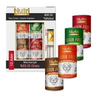 Nutri Canin Hipoalerjik Karışık Tahılsız 12x400 gr Köpek Konserve