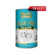 Nutri Canin Kuzulu ve Patatesli Tahılsız 400 gr 12 Adet Yavru Köpek Konservesi