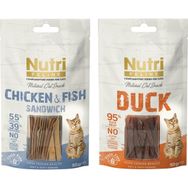 Nutri Feline 2x50 gr Natural Cat Snack Duck Meat Tuna Chicken Kedi Maması