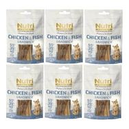 Nutri Feline 6 Adet %95 Tavuk ve Balık Etli Snack 50 gr Kedi Ödül Maması