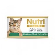 Nutri Feline 85 gr Tahılsız Ton Balıklı Tavuklu ve Ciğerli Konserve Kedi Maması