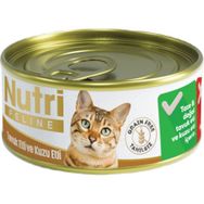Nutri Feline Grain Free Chicken Pate with Lamb Adult Cat Tahılsız Tavuk ve Kuzu Etli Yetişkin Kediler İçin 85 gr Yaş Kedi Maması