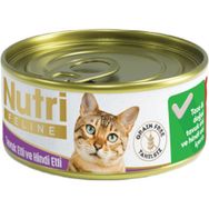 Nutri Feline Grain Free Chicken Pate with Turkey Adult Cat Tahılsız Tavuk ve Hindi Etli Yetişkin Kediler İçin 85 gr Yaş Kedi Maması