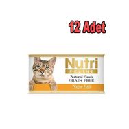 Nutri Feline Kıyılmış Sığır Etli Tahılsız 12x85 gr Yetişkin Kedi Konservesi