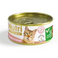 Nutri Feline Kıyılmış Ton Balıklı ve Somonlu Tahılsız 12x85 gr Yetişkin Kedi Konservesi