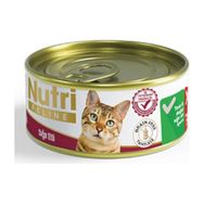 Nutri Feline Tahılsız Sığır Etli ve Zeytinli 12x85 gr Kedi Konserve