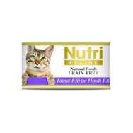 Nutri Feline Tahılsız Tavuk Etli Hindili 85 gr Kedi Konservesi