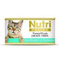 Nutri Feline Tahılsız Ton Balık Sardalyalı Kedi Konservesi 85 Gr