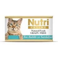 Nutri Feline Tahılsız Ton Balıklı ve Sardalyalı 6x85 gr Yetişkin Konserve Kedi Maması