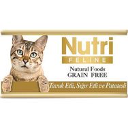 Nutri Feline Tahılsız Ton ve Alabalıklı 6x85 gr Kedi Konserve