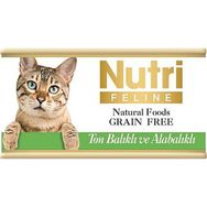Nutri Feline Tahılsız Ton Ve Alabalıklı 85 gr Konserve Kedi Maması