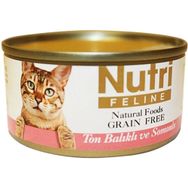 Nutri Feline Tahılsız Ton ve Somon Balıklı 12x85 gr Kedi Konserve