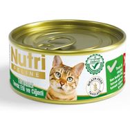 Nutri Feline Tahılsız Tonbalıklı Tavuk Etli Ciğerli Yaş 6x85 gr Kedi Maması