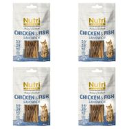Nutri Feline Tavuk ve Balık Etli Sandviç Tahılsız 4x50 gr Kedi Ödülü